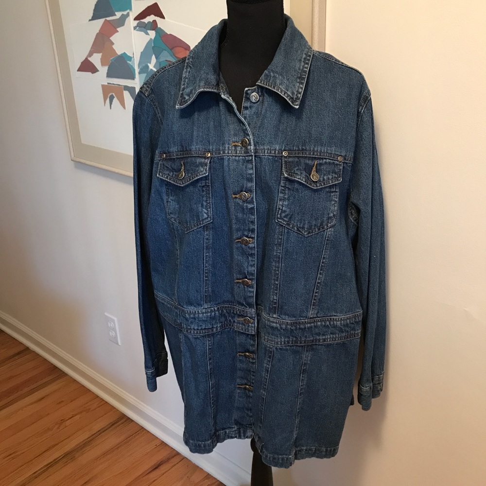 Roaman’s Plus Size Denim Jean Jacket